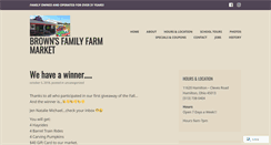 Desktop Screenshot of brownsfarmmarket.com