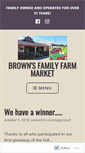 Mobile Screenshot of brownsfarmmarket.com